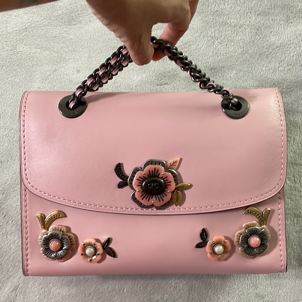 Coach Pink tea rose shoulder bag